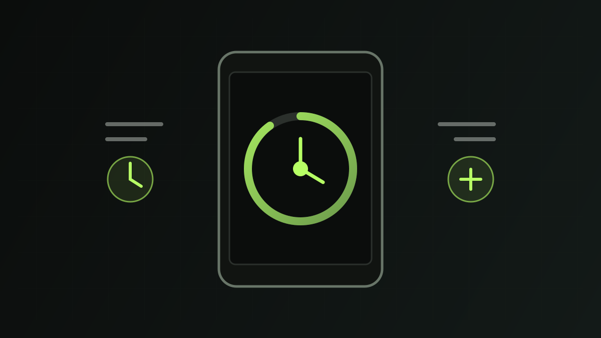 A phone displaying a calm, accurate meditation timer