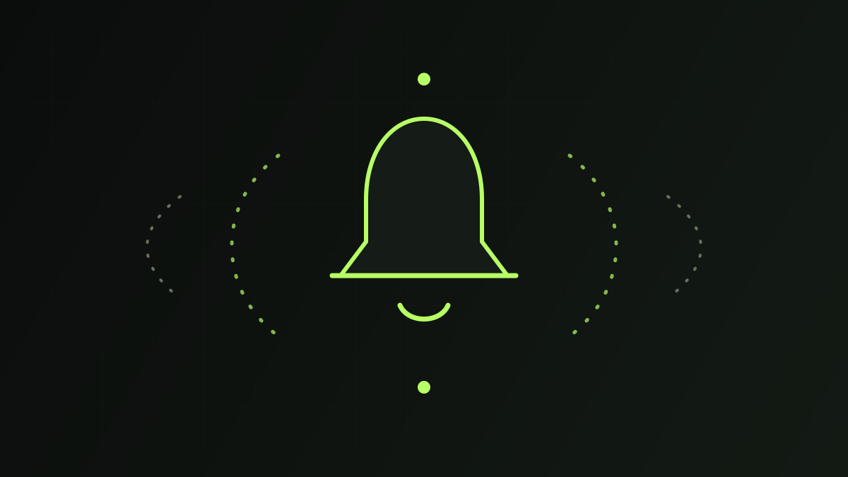 A quiet bell with soft, widely spaced reminder rings